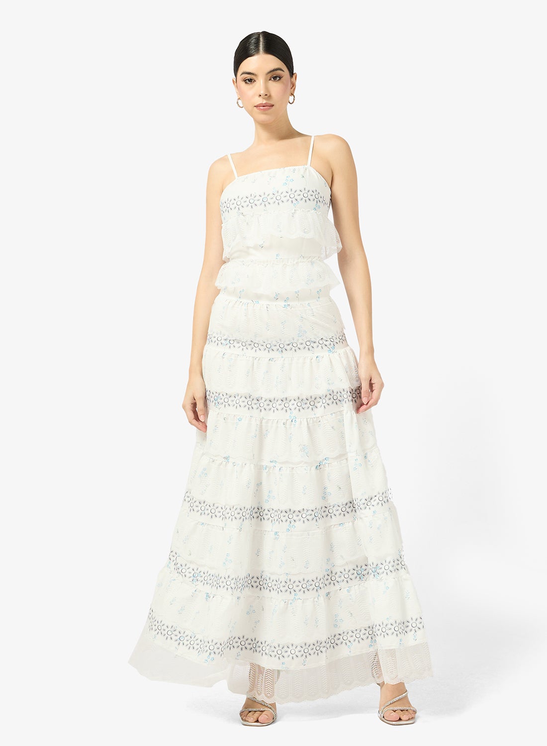 Printed Tiered Dress